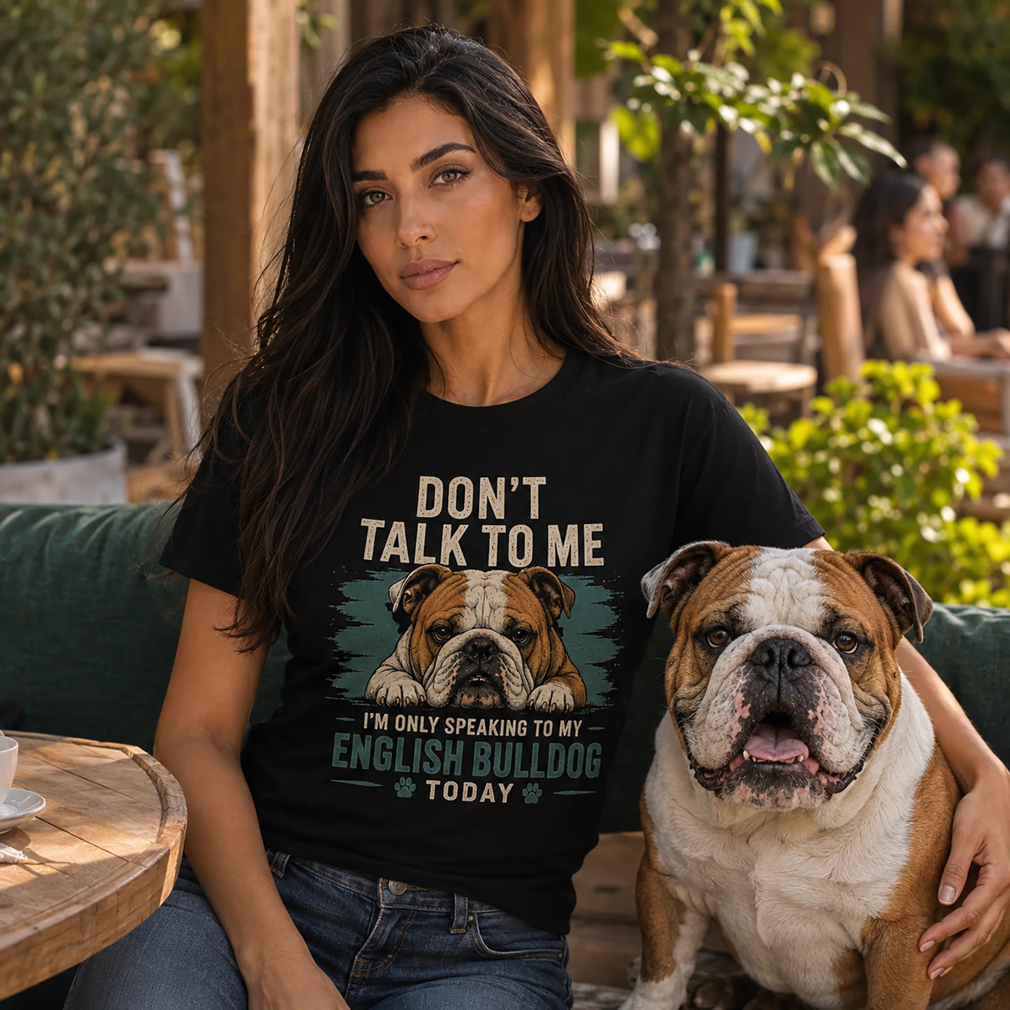 Don't Talk To Me - English Bulldog Graphic Tee - Image 5