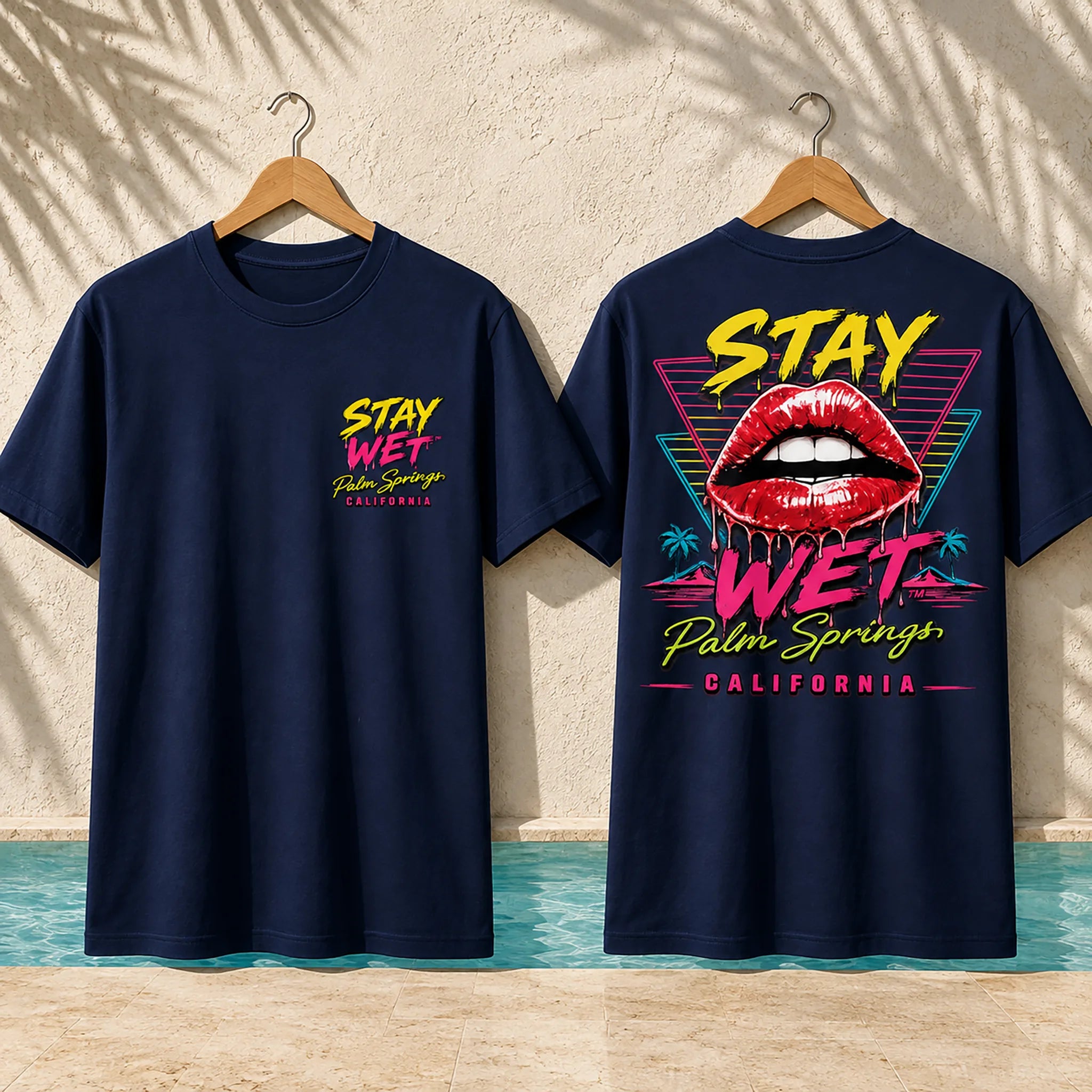 Stay Wet™ Hot Lips & Triangles – Front & Back Tee - Image 5