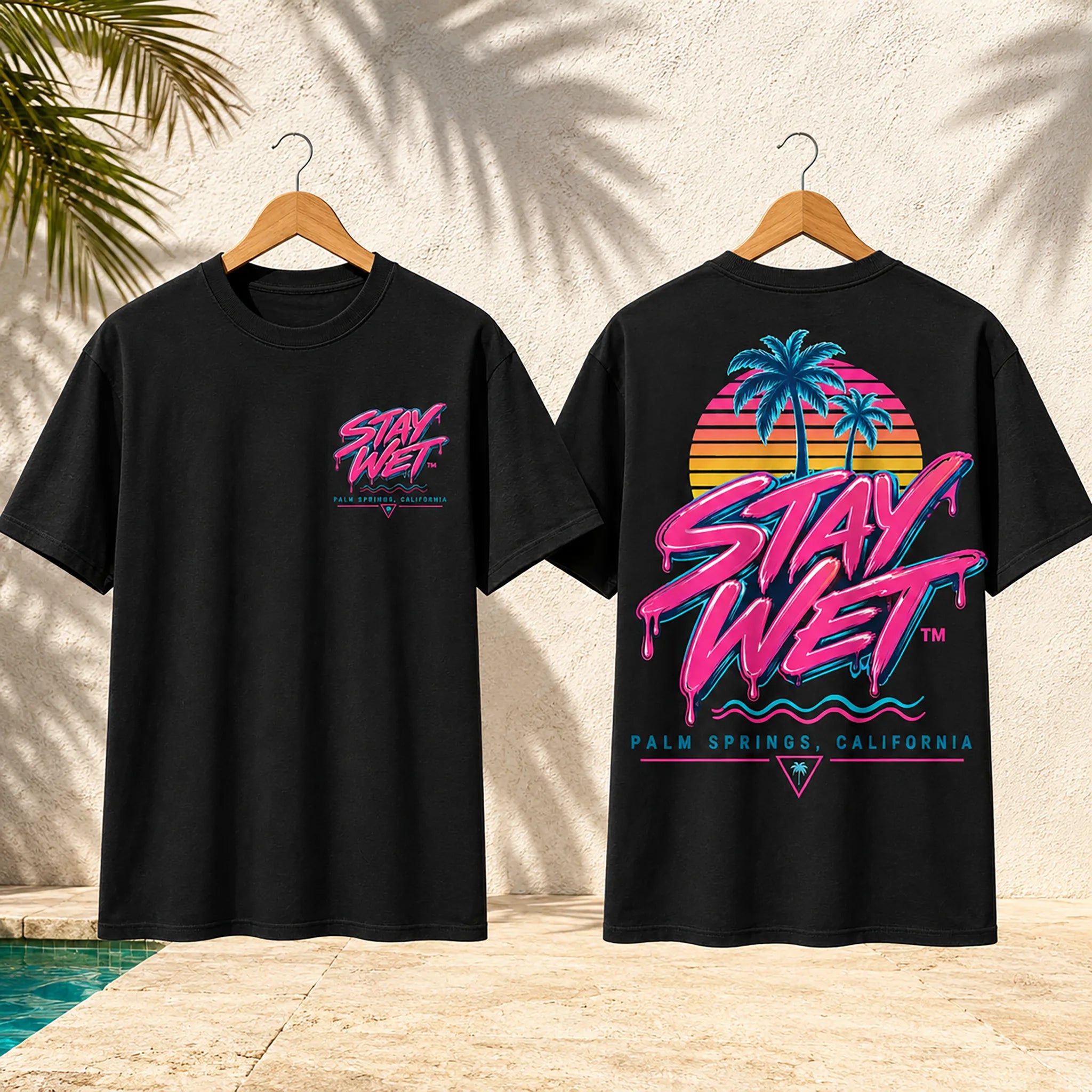 Stay Wet™ Palms – Front & Back Tee - Image 3