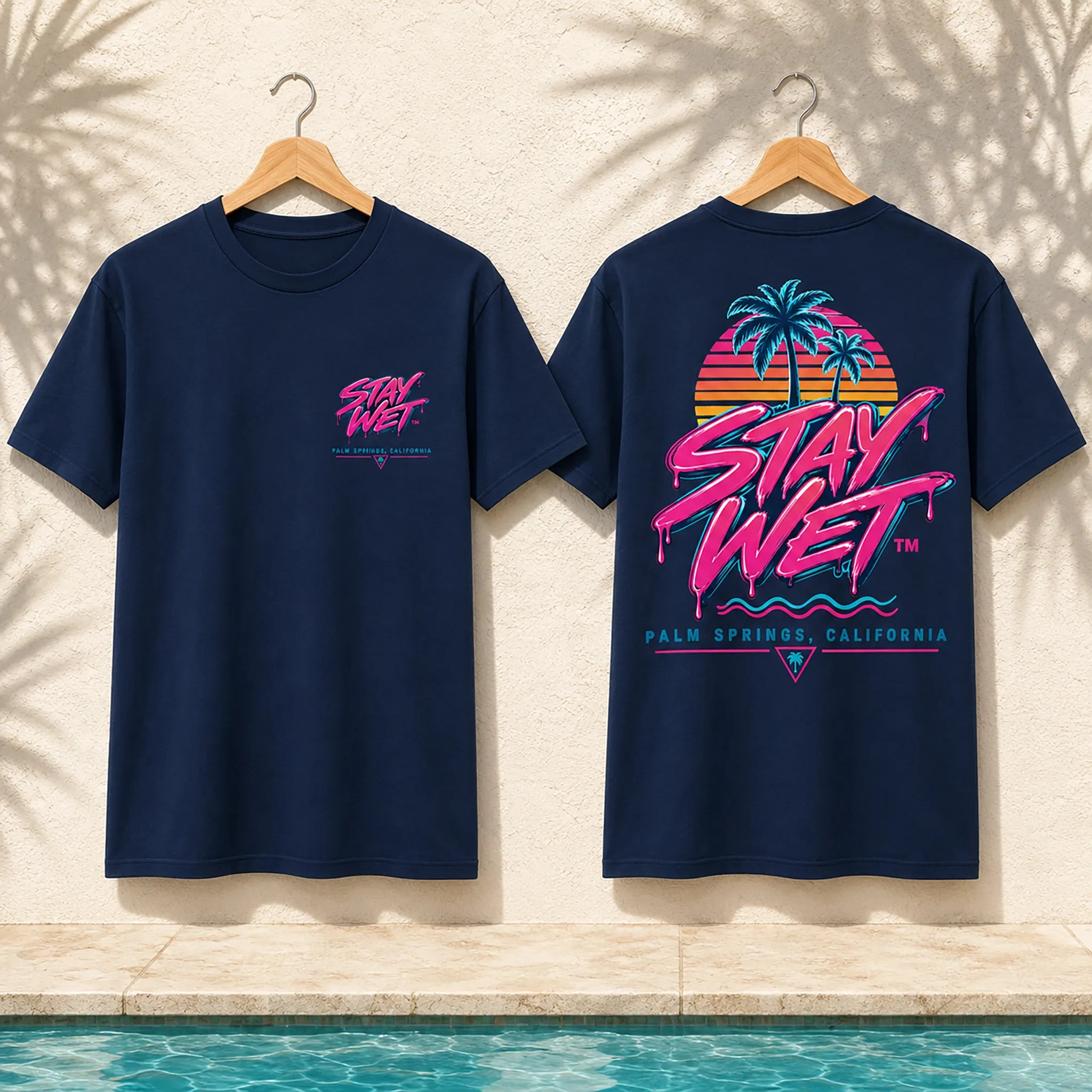 Stay Wet™ Palms – Front & Back Tee - Image 5