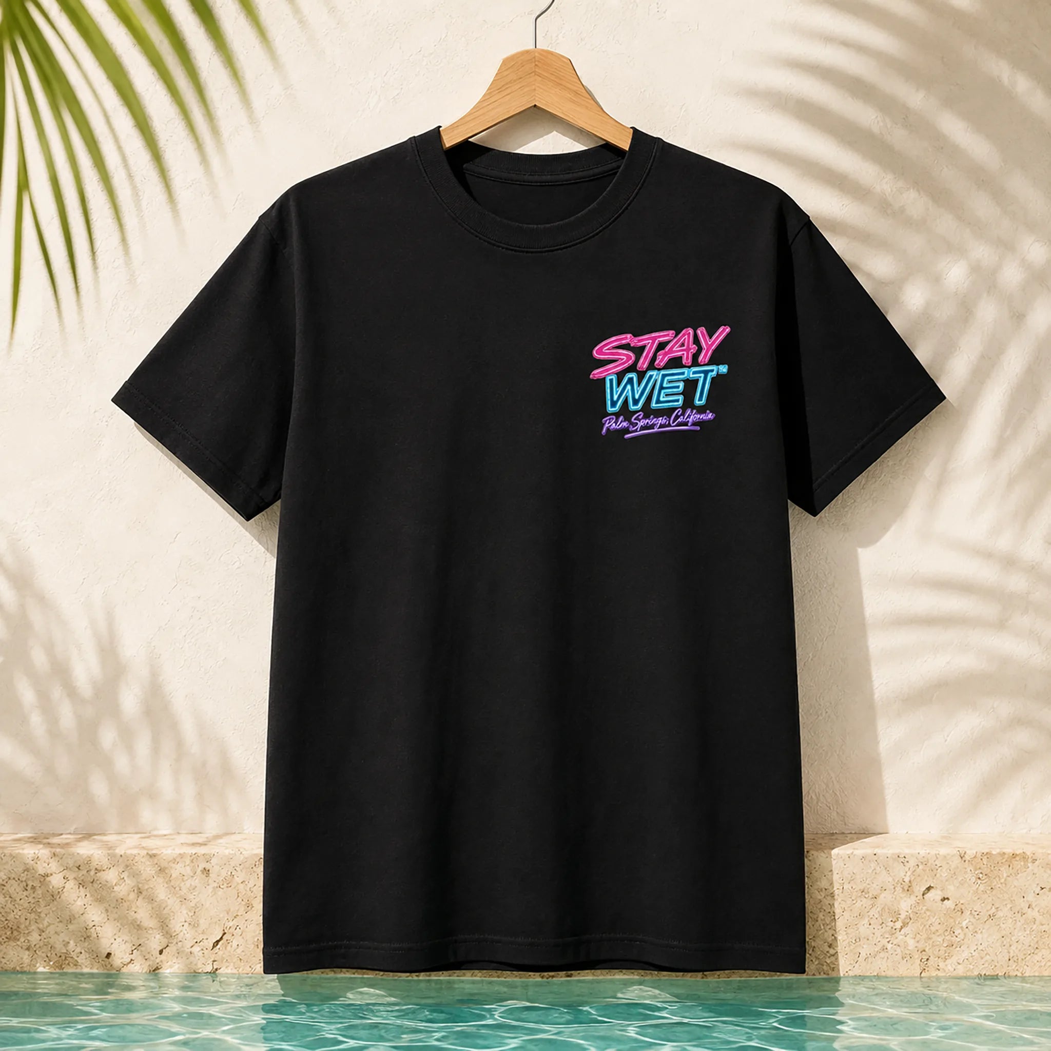 Stay Wet™ Poolside Takeover – Pink Flamingo – Front & Back Tee - Image 7